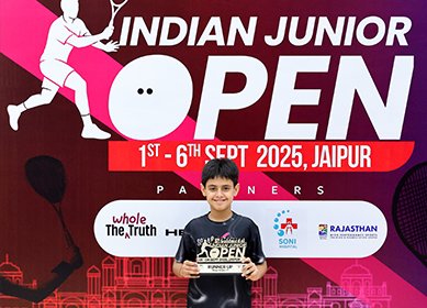 TilakVir Kapoor Finishes Season as India No. 1 & Asia No. 2 in U-11 Squash