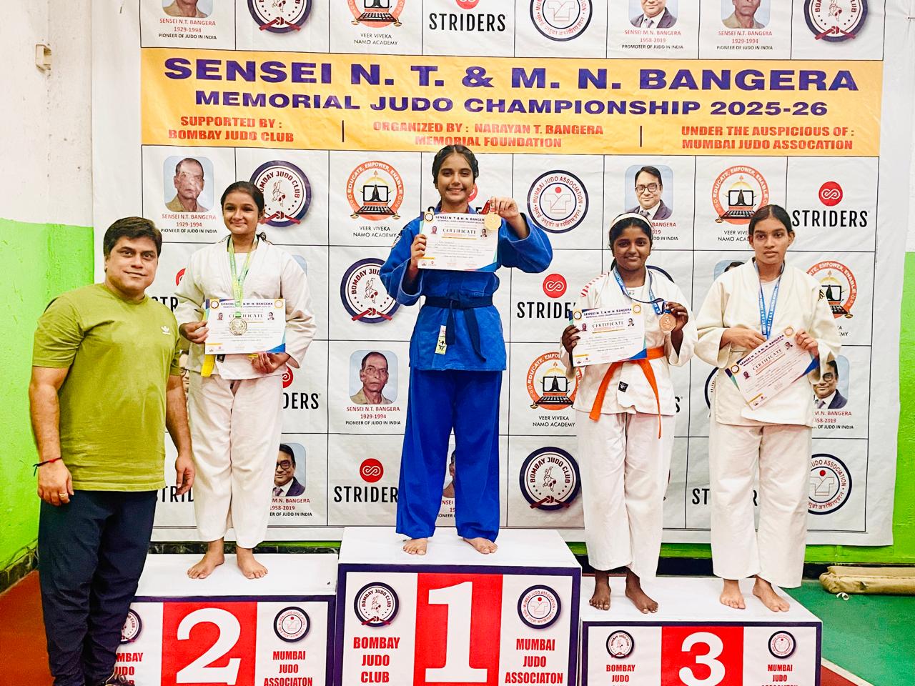 Ria Sanghvi - Gold Medal - Sensei N.T. & M.N. Bangera Championship 2025-2026