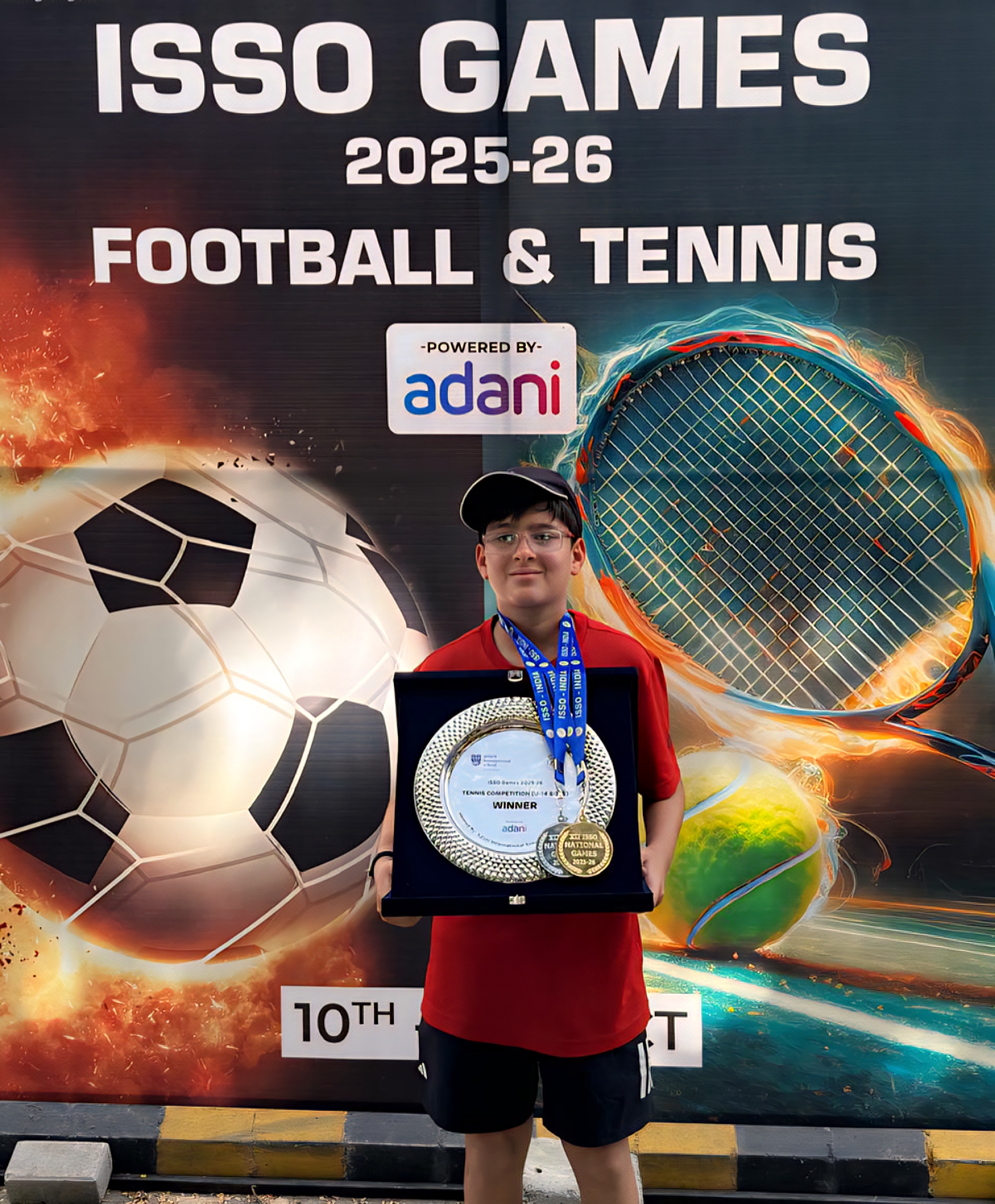 Aadvik Khanna Shines at ISSO National Tennis Tournament