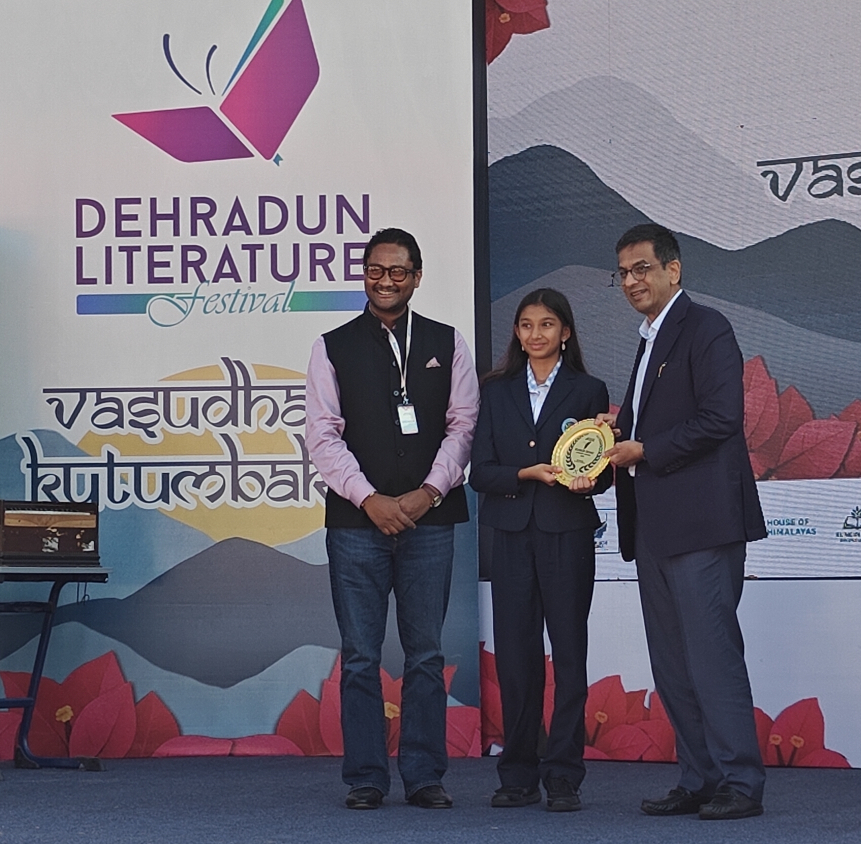 Myra Parekh from Grade 6A has been declared the "WINNER" of the Ruskin Bond Literary Awards 2025 in the Budding Writer category at the Dehradun Literature Festival 