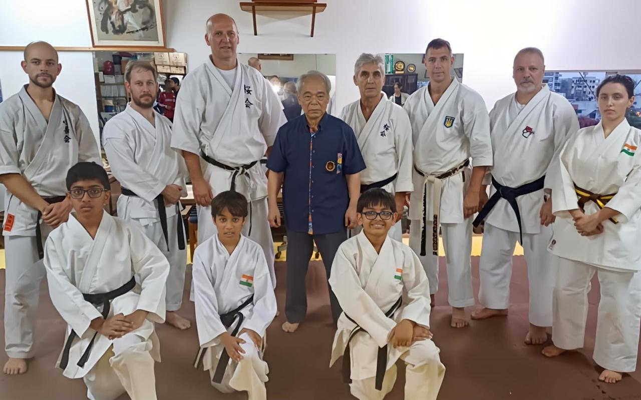 Advay Earns Black Belt Under Karate Grandmaster 