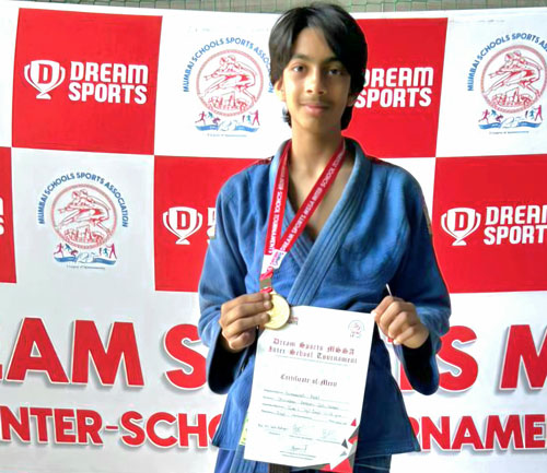 Purnaansh Patel Wins Gold at MSSA Judo Tournament 2025