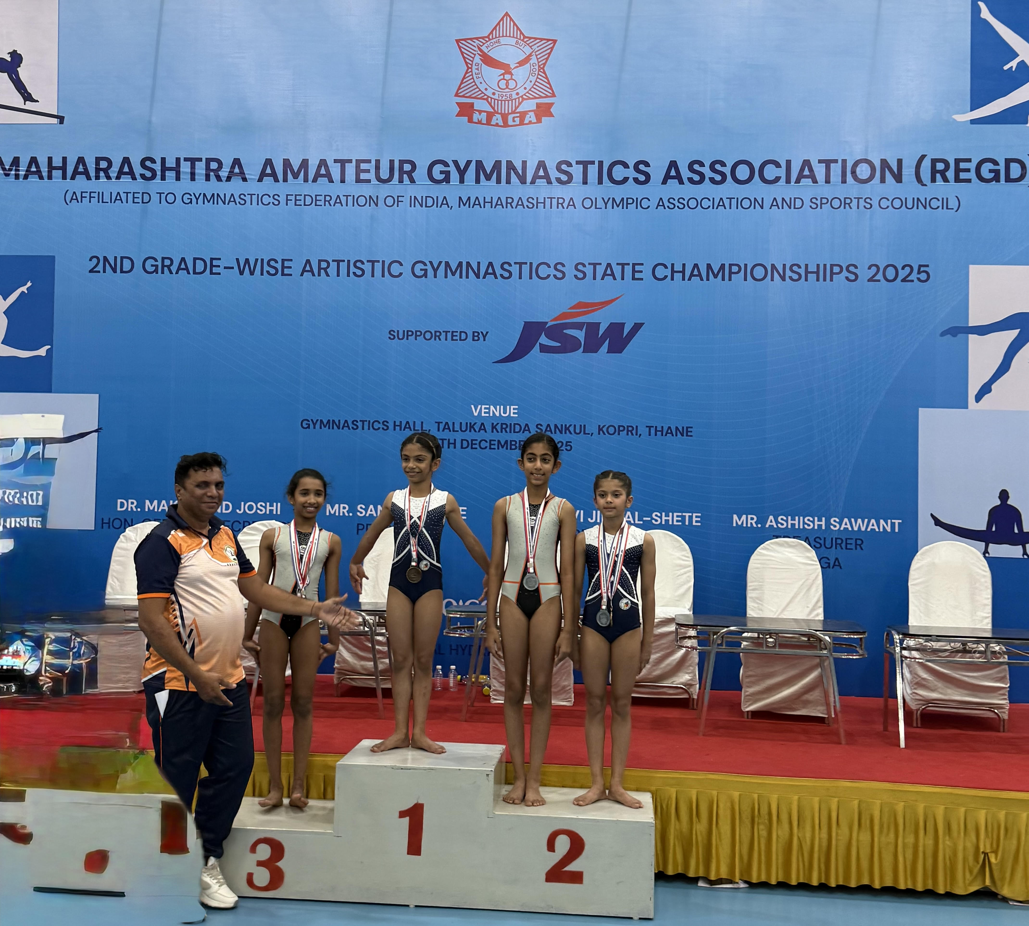 Avantika Soni Wins Silver in Maharashtra State Artistic Gymnastics Competition