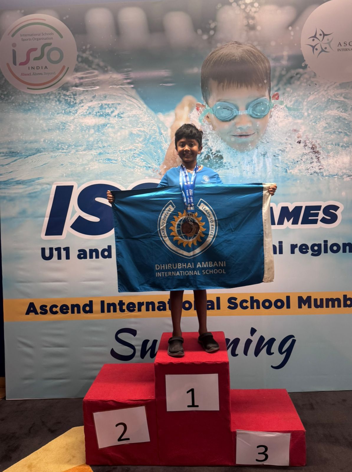 Krish Jain Wins Four Medals at ISSO National Swimming Competition
