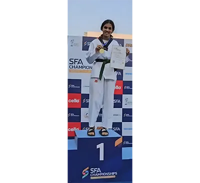 Awesome Aadhya Wins a Gold