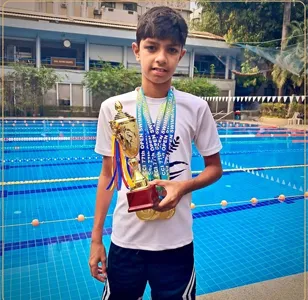 Kabir Khubchandani's victory at CCI (Cricket Club of India) 77th Open Swimming Gala