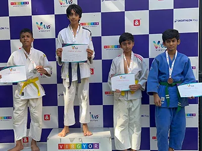 Purnansh Scores with an ‘Ippon’ 