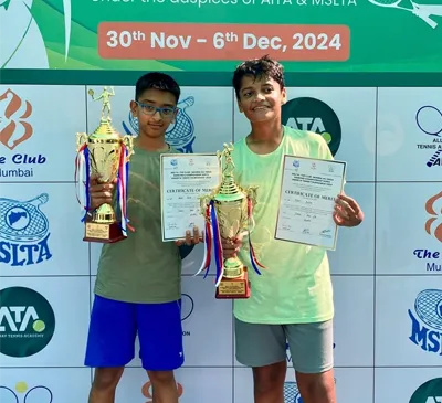 Vidyut tennis doubles gold 