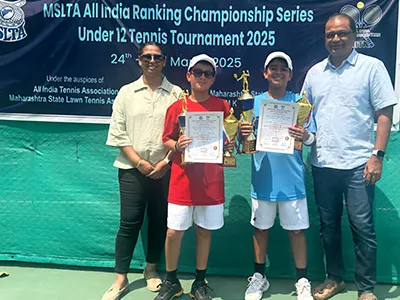 Runner-Up & Doubles Champion at MSLTA Tennis: Aadvik Khanna 