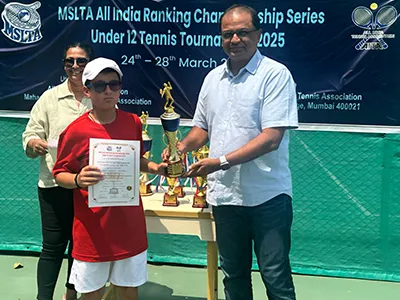 Runner-Up & Doubles Champion at MSLTA Tennis: Aadvik Khanna 