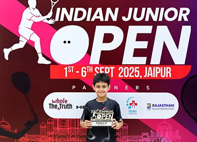 TilakVir Kapoor Finishes Season as India No. 1 & Asia No. 2 in U-11 Squash