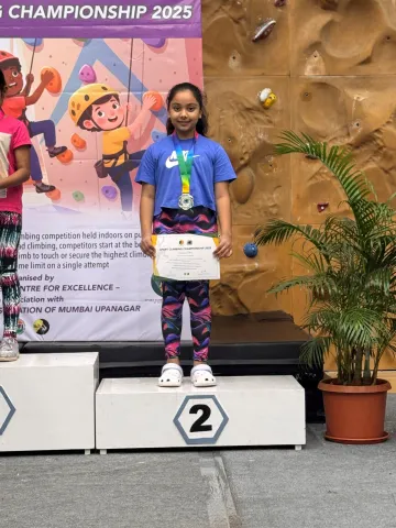 Misha Wins Silver at Sports Climbing Championship 2025