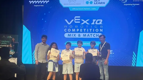 Outstanding Performance by NMAJS Robotics Teams at the VEX Bangalore Regionals