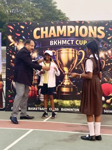 FOR Website:- Under NMAJS Student Achievements   Silver Medal Finish for Veronica Sridharan at Inter-School Tennis Championship