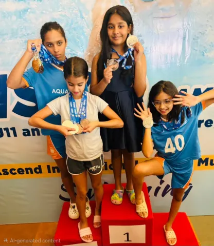 NMAJS Girls Shine at ISSO Junior Swimming Competition
