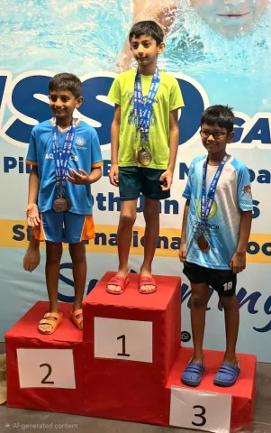 Tanish Shah Wins Four Medals at ISSO Swimming Competition
