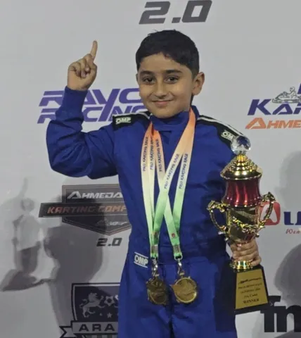 Atharva Hemani Wins 1st Place in Inter-State Motor Sports Racing
