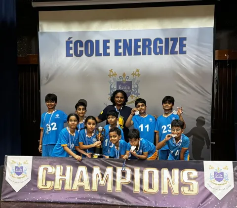 NMAJS Class 2 & 3 Team Secures Silver at Ecole Mondiale Basketball Tournament