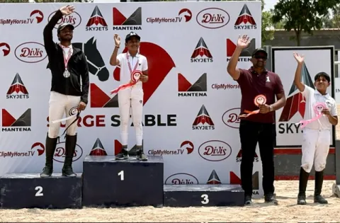 Aayan Agrawwal Wins Gold in Showjumping!