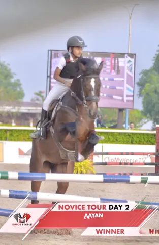Aayan Agrawwal Wins Gold in Showjumping!