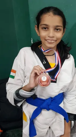 Naevah Mehta Secures Bronze at Maharashtra State Taekwondo Competition