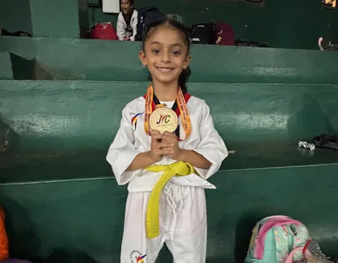 Nitsaa Durlabhji Wins 2 Gold and 1 Silver in Taekwondo