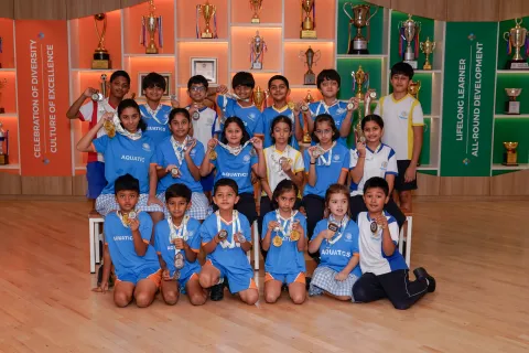 NMAJS Swimmers Shine at the Oberoi International School Inter-School Swimming Gala 2025–2026