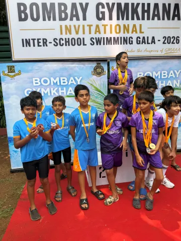 Krish Jain Excels at the Inaugural Bombay Gymkhana Inter-School Swim Gala