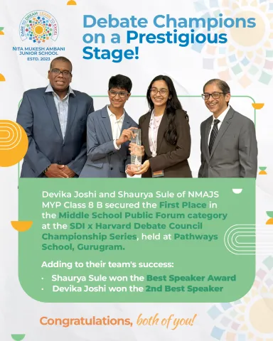 NMAJS Students Triumph at SDI x Harvard Debate Council Championship Series