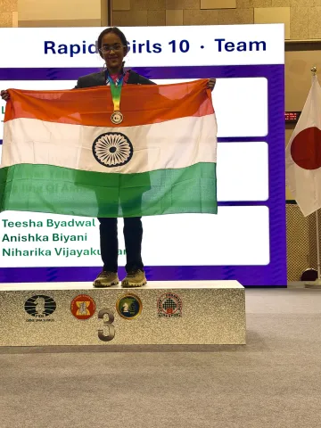 Anishka Biyani Wins Bronze at ASEAN+ Age Group Chess Championships 2026