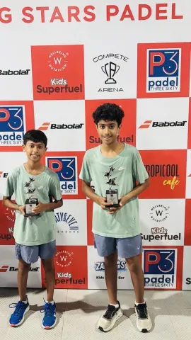Ved and Vidhaan Ramchand - Runners Up at Padel 360 Young Stars Cup