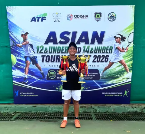 Aarush Khanna Finishes Runner-Up at Asian Tennis Tournament