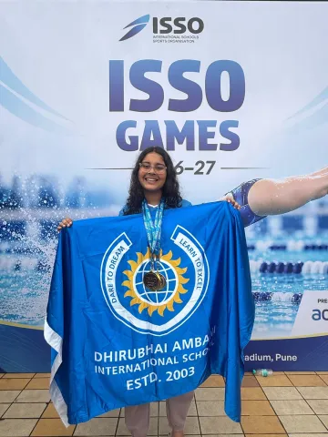 Reya Parikh Wins Three Gold Medals at ISSO National Swimming Championships 2026